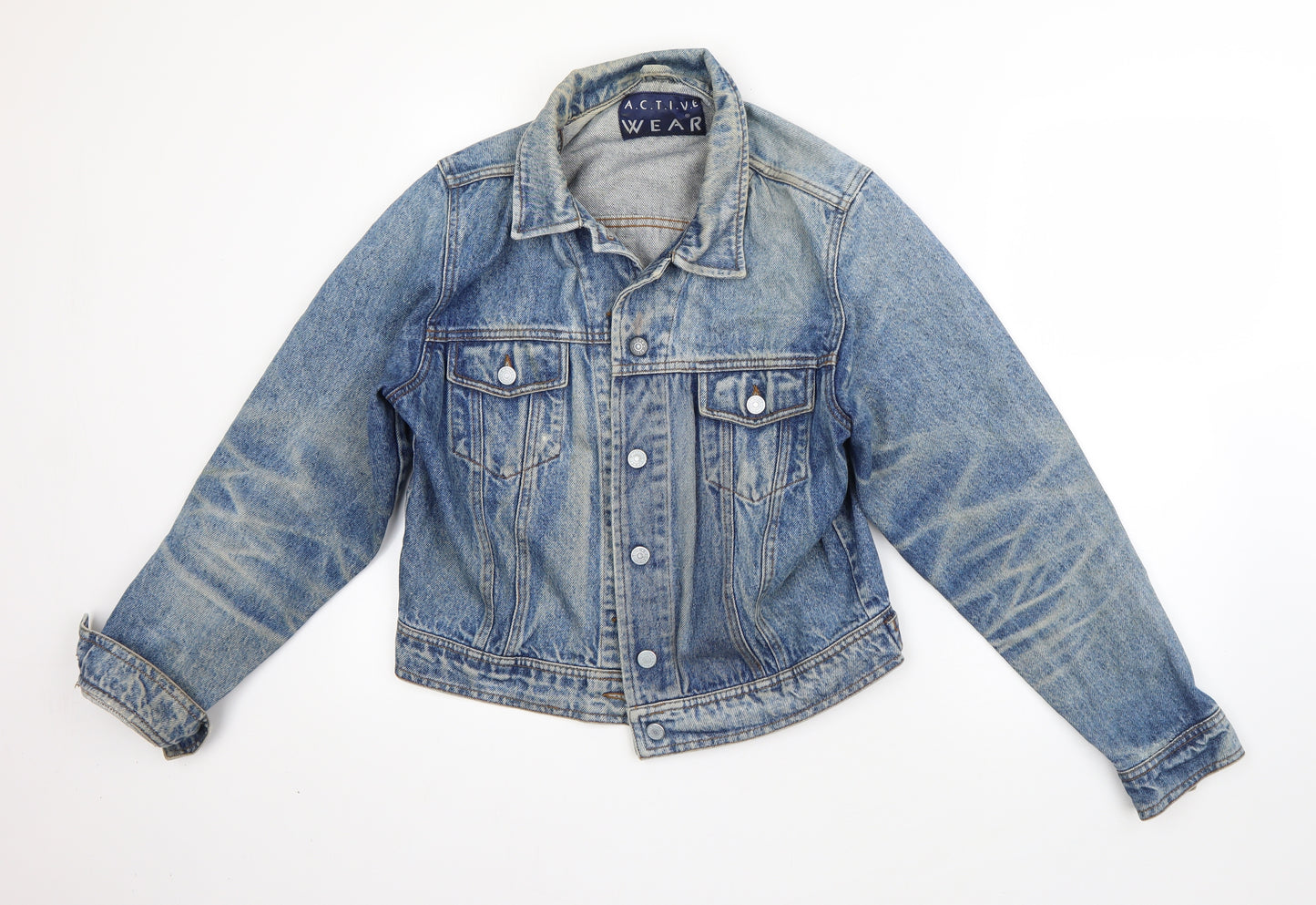 Active Wear Womens Blue   Jacket  Size 16  Button