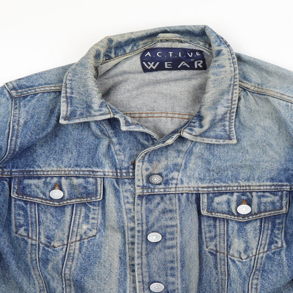 Active Wear Womens Blue   Jacket  Size 16  Button