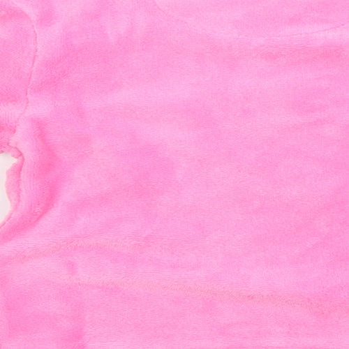 Crafted Girls Pink Round Neck  Polyester Pullover Jumper Size 2-3 Years   - tiger