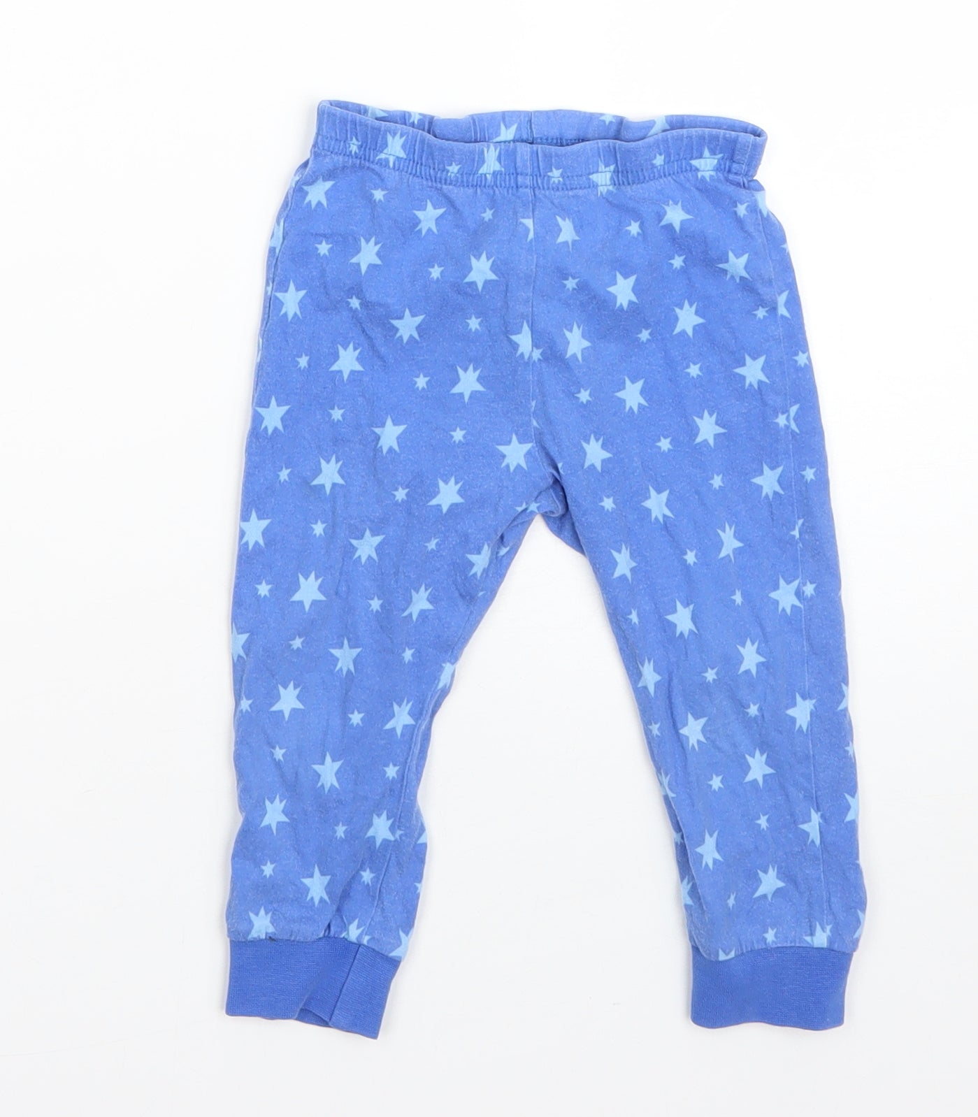 F&F Boys Blue  Cotton  Pyjama Pants Size 12-18 Months