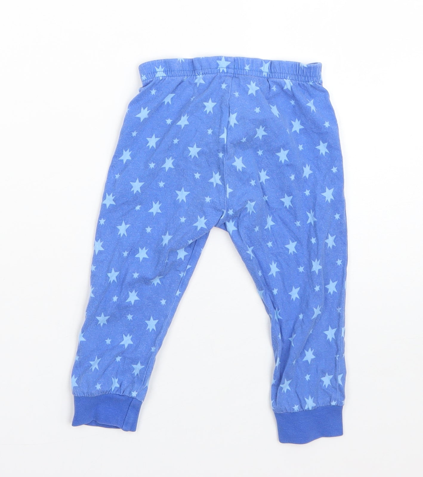 F&F Boys Blue  Cotton  Pyjama Pants Size 12-18 Months