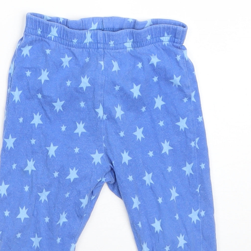 F&F Boys Blue  Cotton  Pyjama Pants Size 12-18 Months