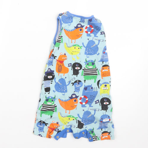 Mini Clube Boys Blue  Cotton Babygrow One-Piece Size 12-18 Months