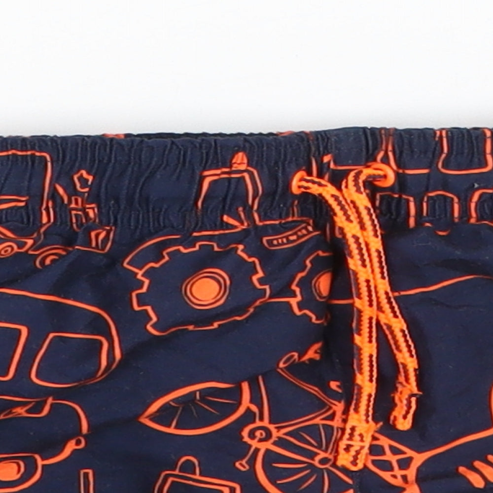 George Boys Blue  Polyester Cargo Trousers Size 18-24 Months   - swim beach