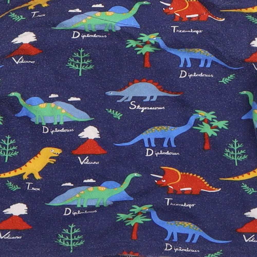John Lewis Boys Blue  Cotton  Pyjama Top Size 2-3 Years   - dinosaurs