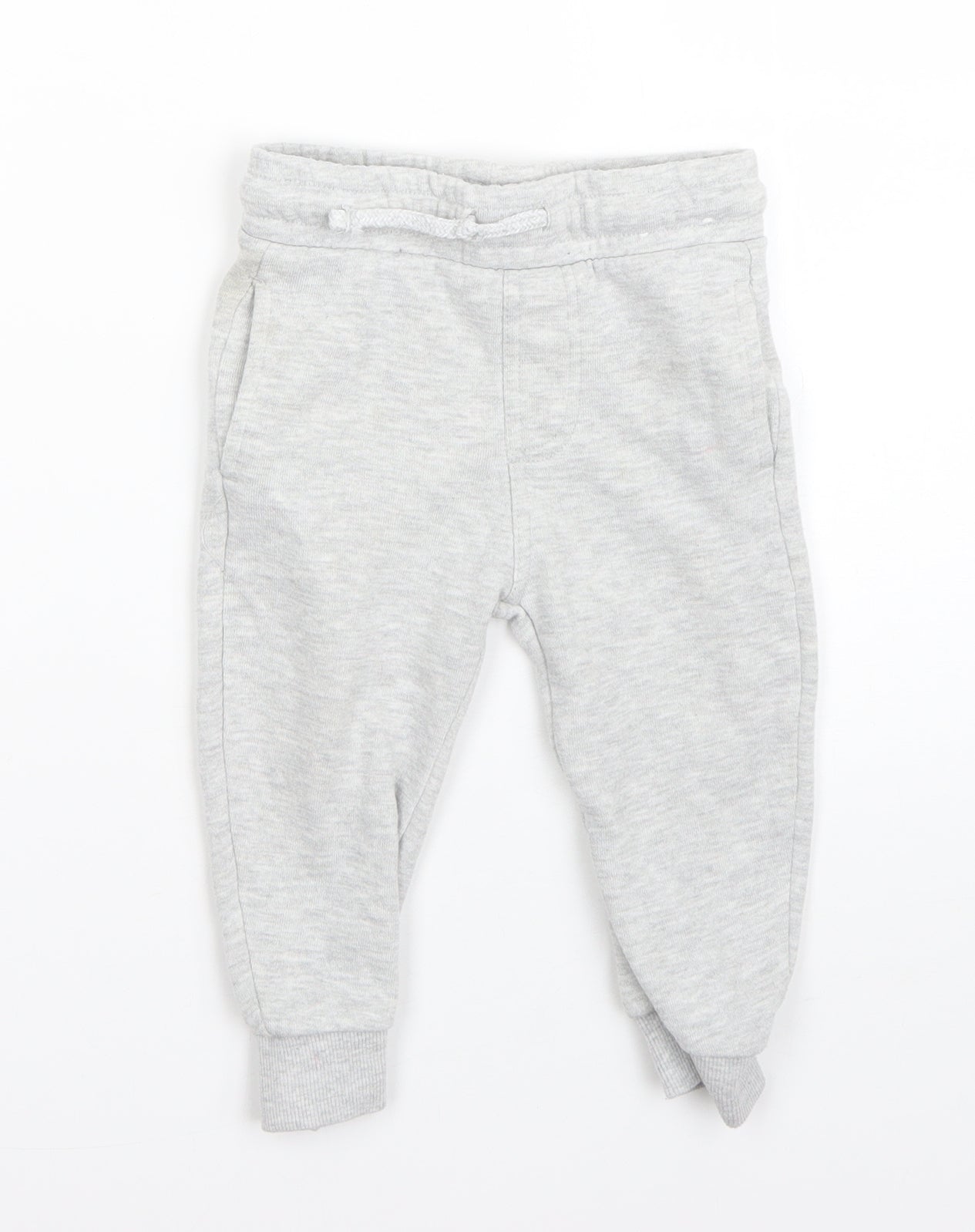 F&F Boys Grey  Cotton Sweatpants Trousers Size 12-18 Months