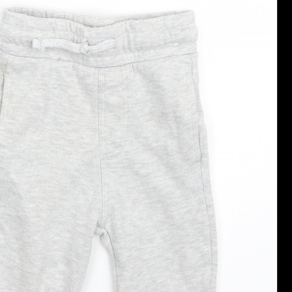 F&F Boys Grey  Cotton Sweatpants Trousers Size 12-18 Months