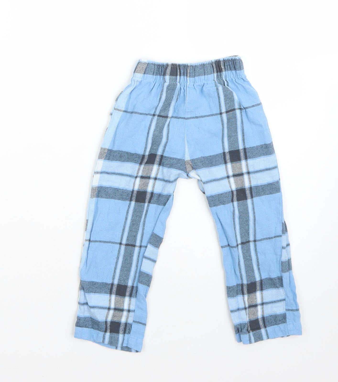 Nutmeg Boys Blue Plaid Cotton  Pyjama Pants Size 18-24 Months