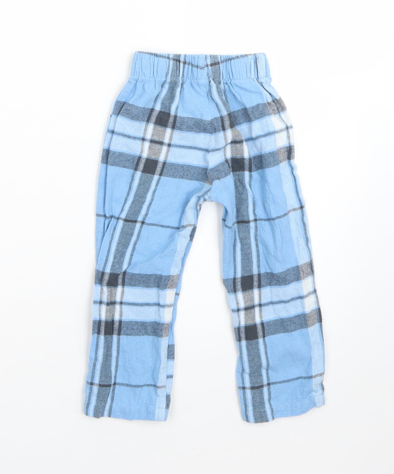 Nutmeg Boys Blue Plaid Cotton  Pyjama Pants Size 18-24 Months