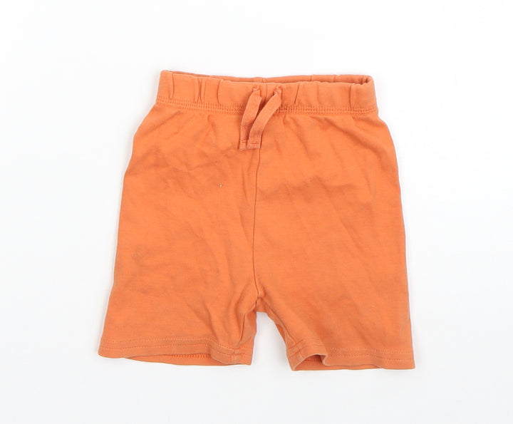 George Boys Orange  100% Cotton Sweatpants Trousers Size 12-18 Months