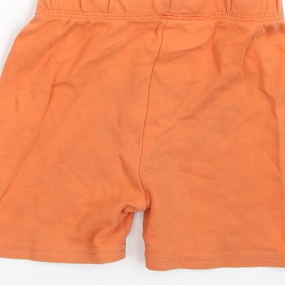George Boys Orange  100% Cotton Sweatpants Trousers Size 12-18 Months