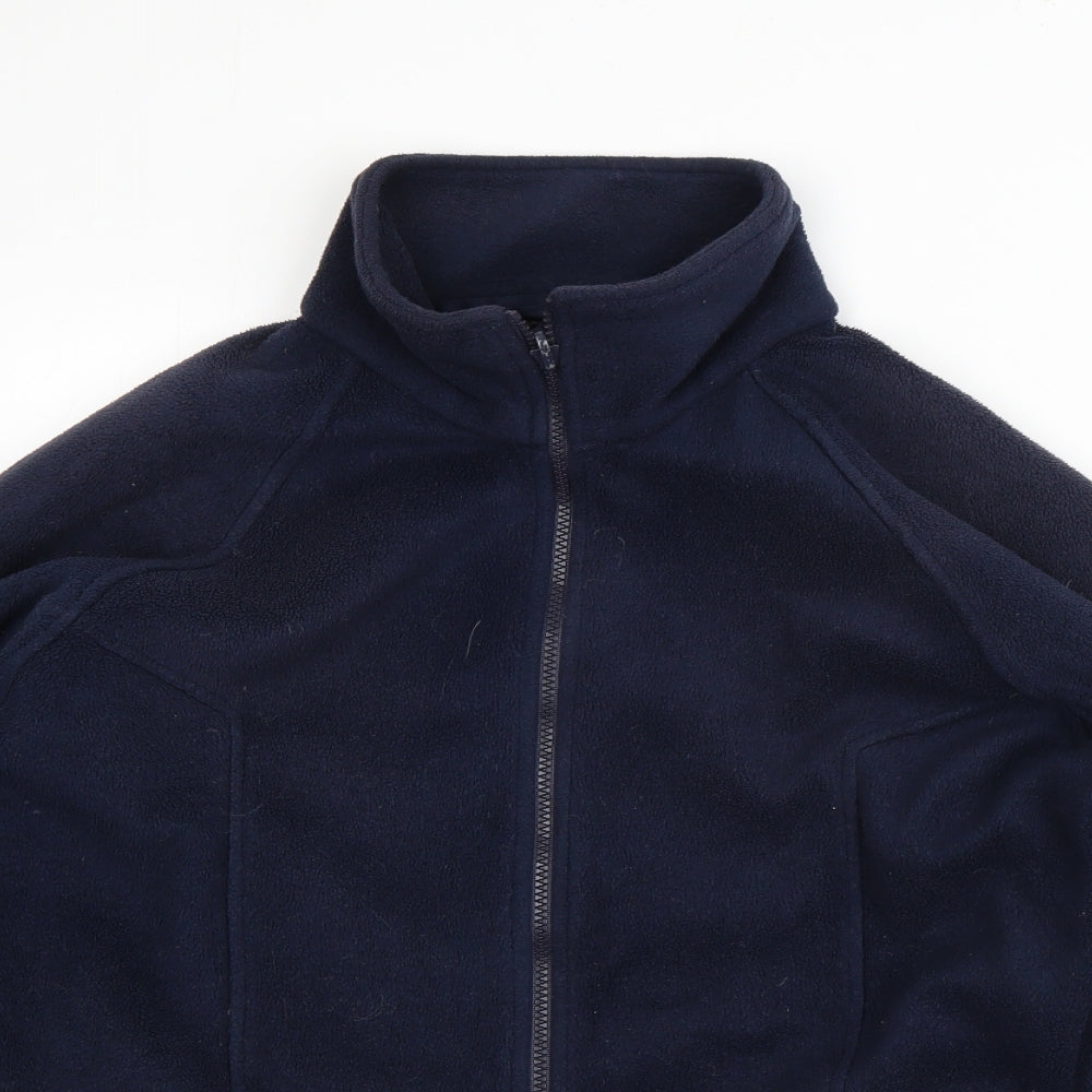 Regatta Womens Blue High Neck  Polyester Full Zip Jumper Size 14