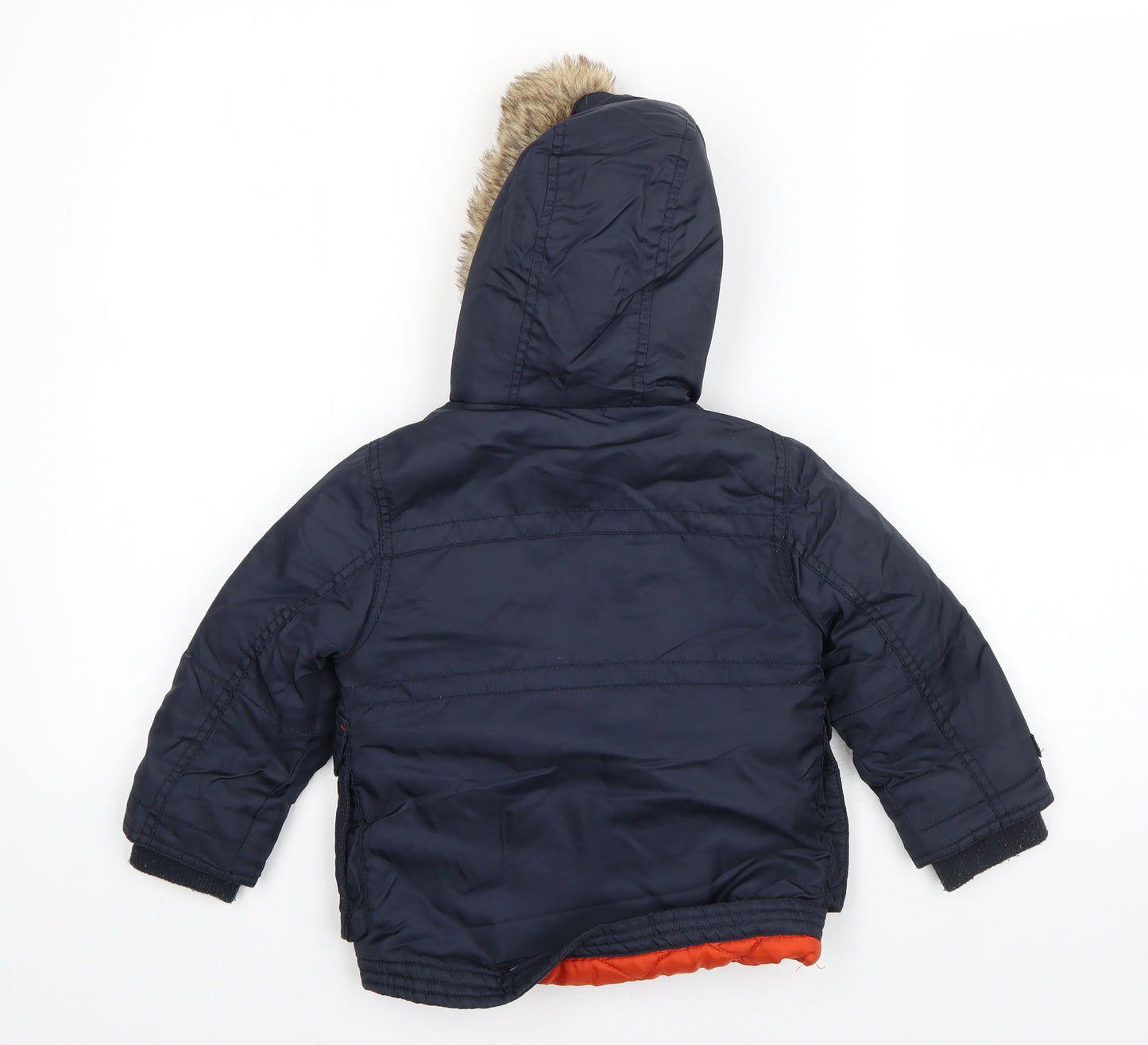 Nutmeg Boys Blue   Jacket Coat Size 12-18 Months   Zip