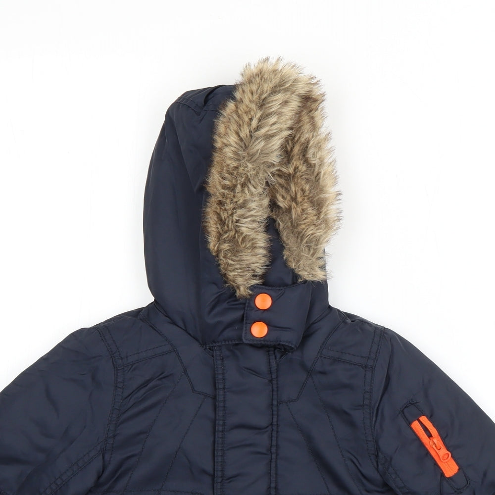 Nutmeg Boys Blue   Jacket Coat Size 12-18 Months   Zip