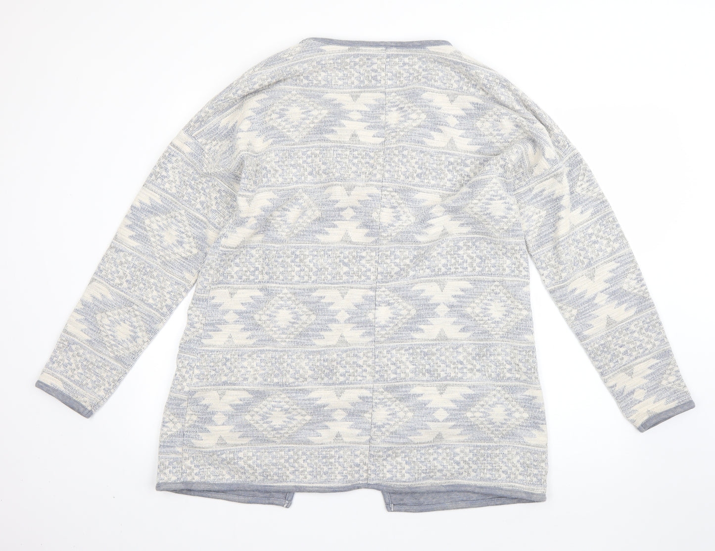 NEXT Womens Blue Argyle/Diamond  Jacket Coatigan Size 16