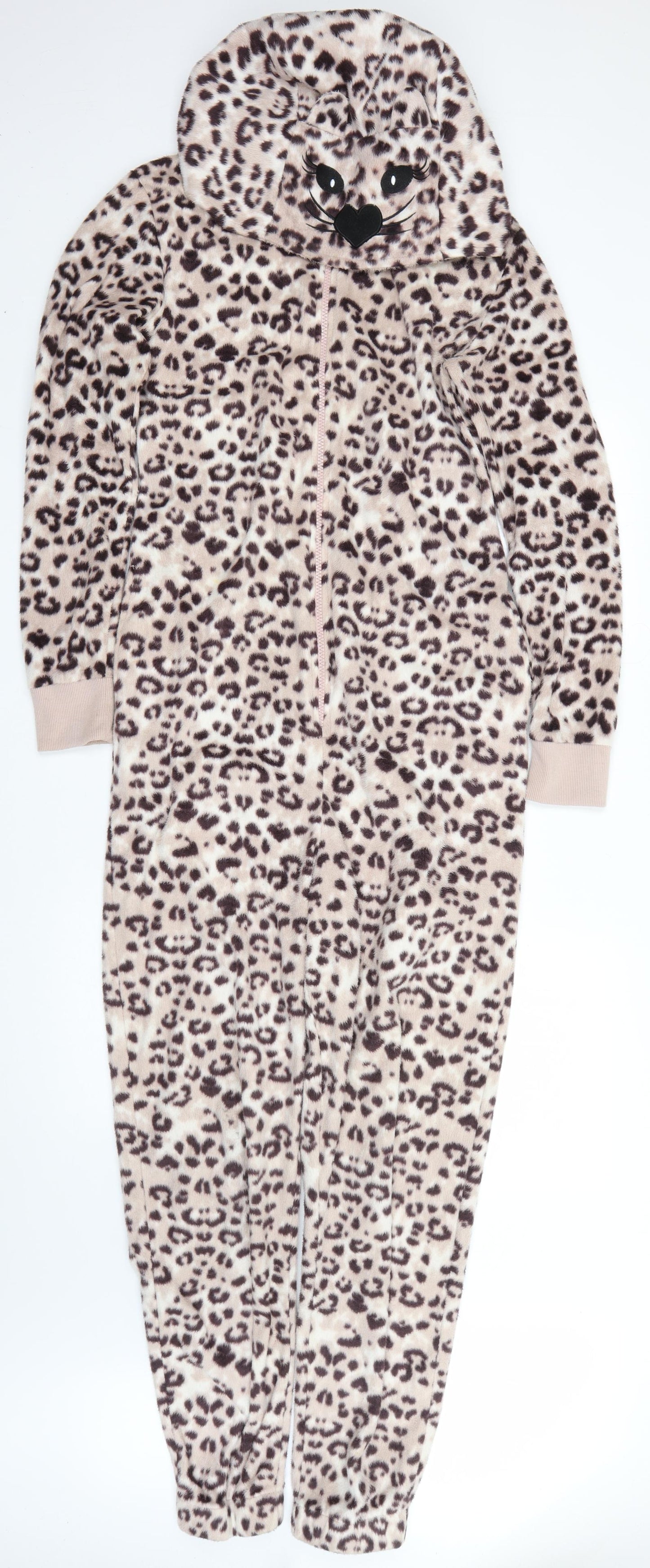 I Love My Onsie Womens Pink Animal Print Polyester  One Piece Size 10