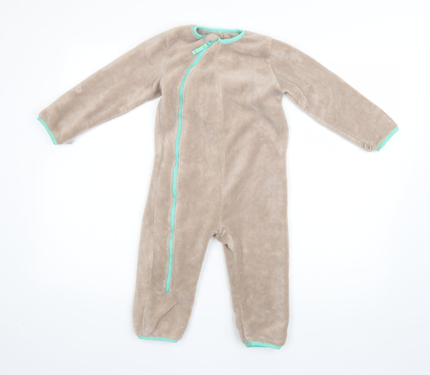 Muddy Puddles Boys Brown  Polyester  One Piece Size 18-24 Months