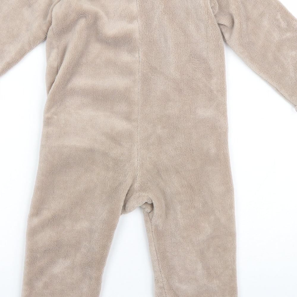 Muddy Puddles Boys Brown  Polyester  One Piece Size 18-24 Months