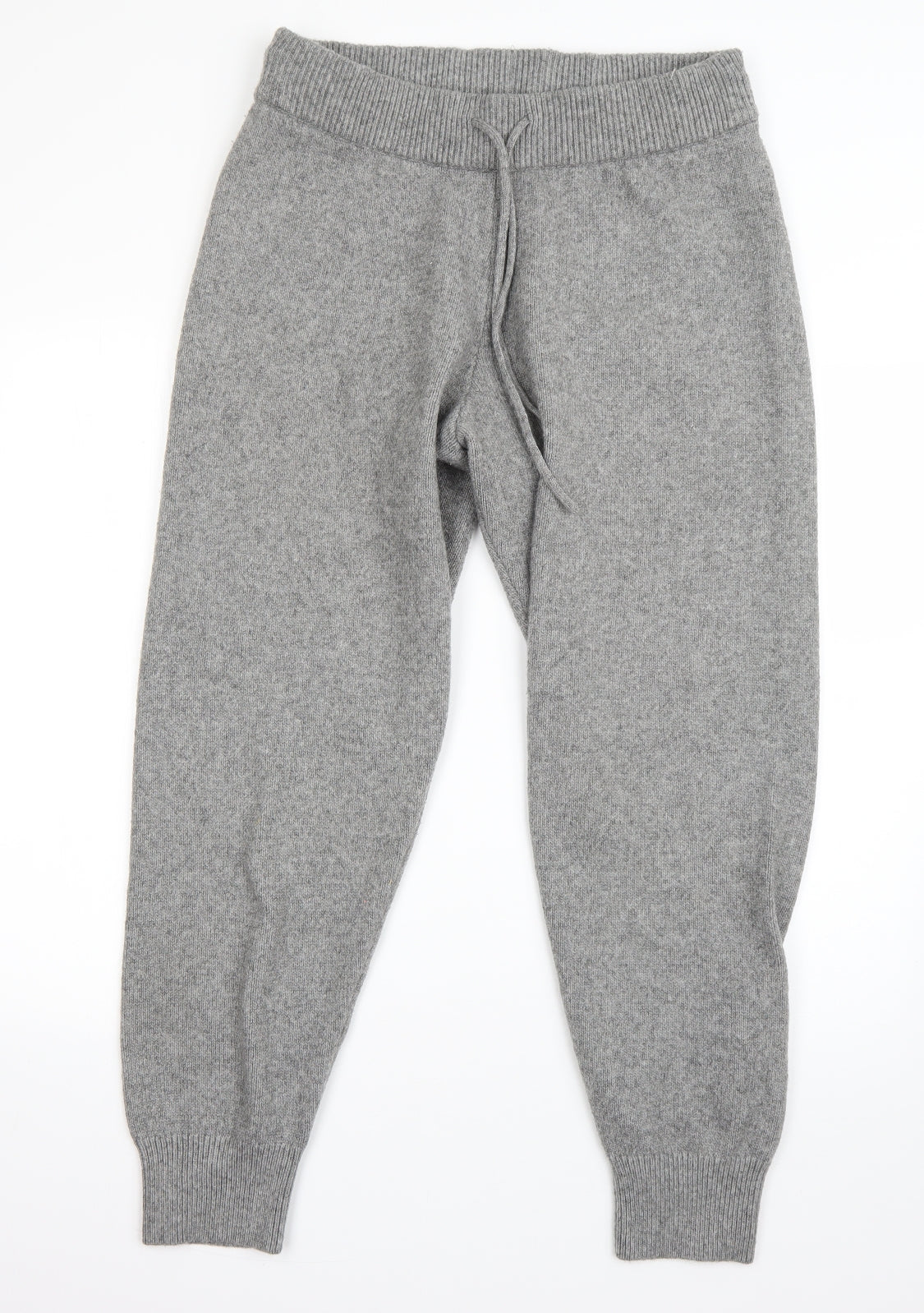 H&M Mens Grey  Polyester Sweatpants Trousers Size L L28 in Regular