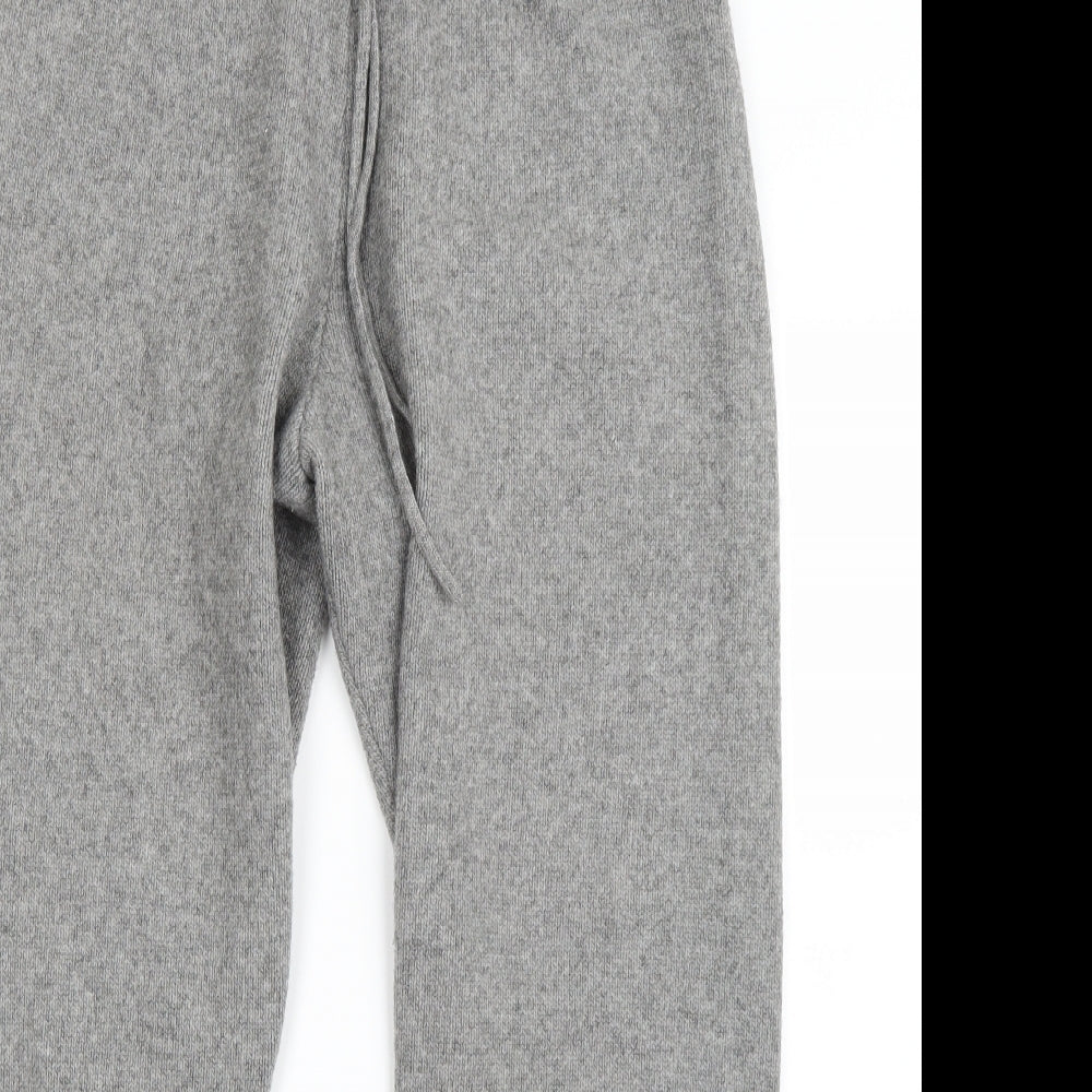H&M Mens Grey  Polyester Sweatpants Trousers Size L L28 in Regular