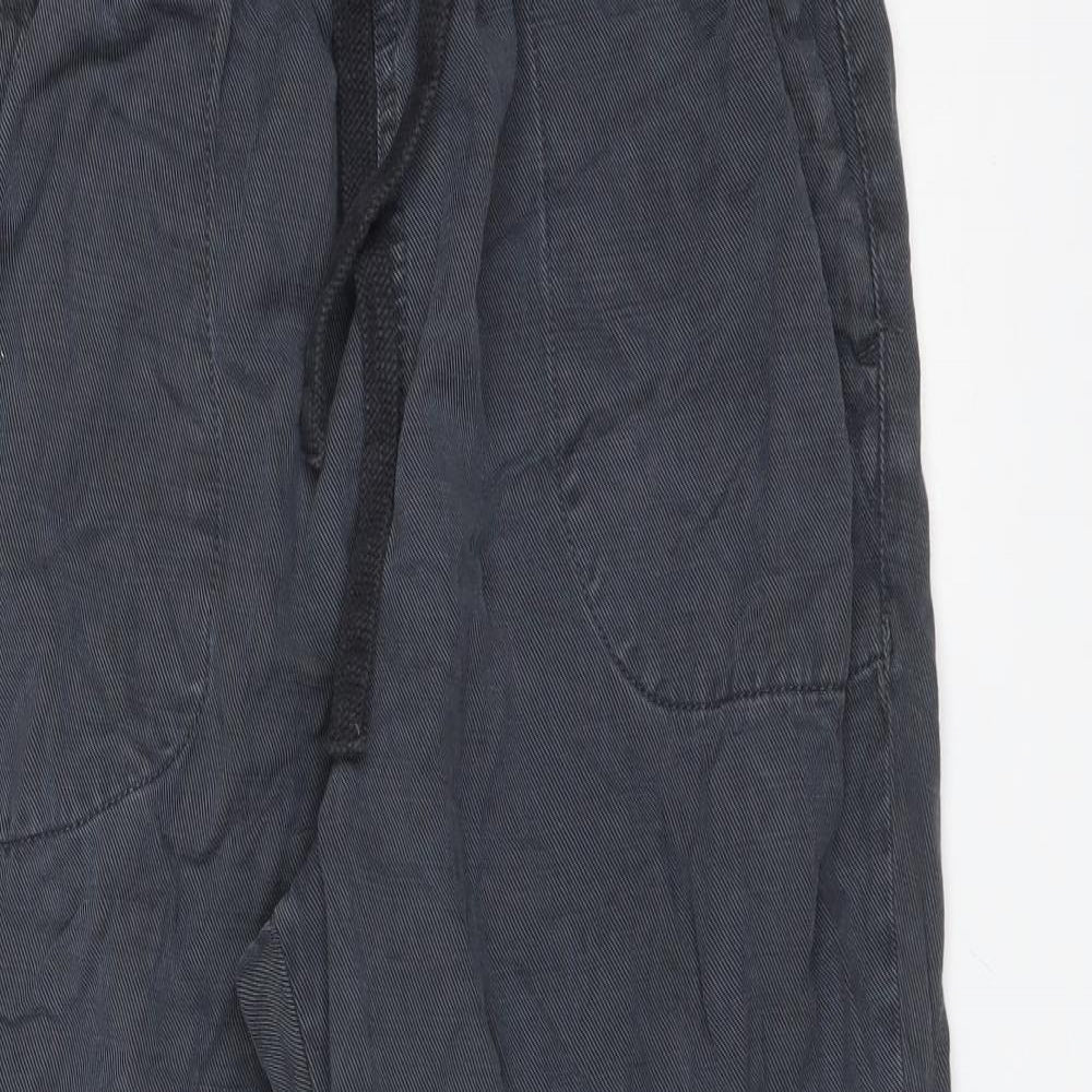 Zara Womens Grey  Lyocell  Trousers Size M L25 in Regular