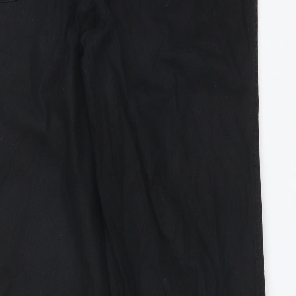 TU Womens Black  Linen Trousers  Size 10 L31 in Regular