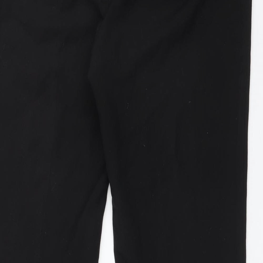 F&F Womens Black  Polyester Trousers  Size 16 L29 in Regular