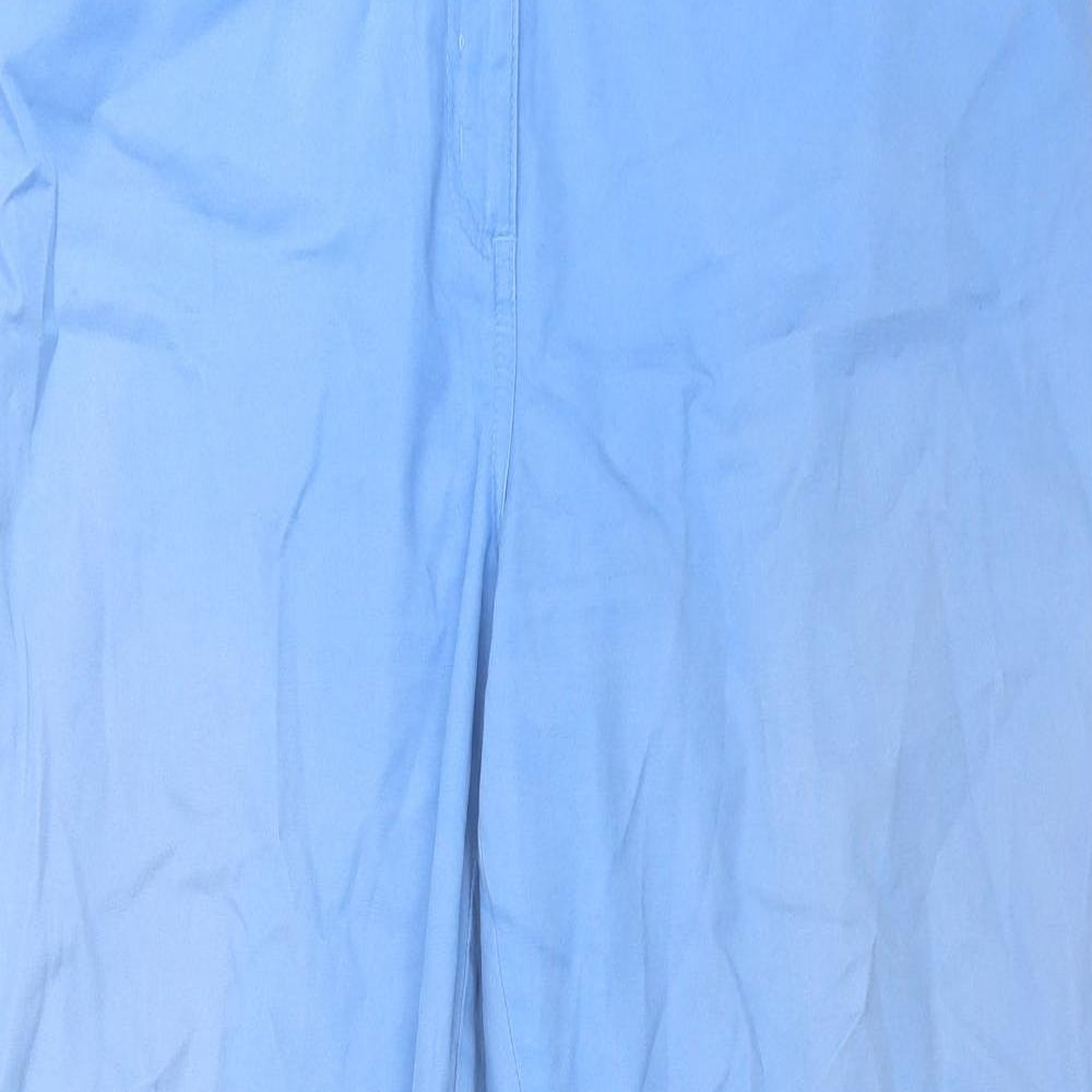Emreco Womens Blue  Cotton Carpenter Trousers Size 16 L29 in Regular