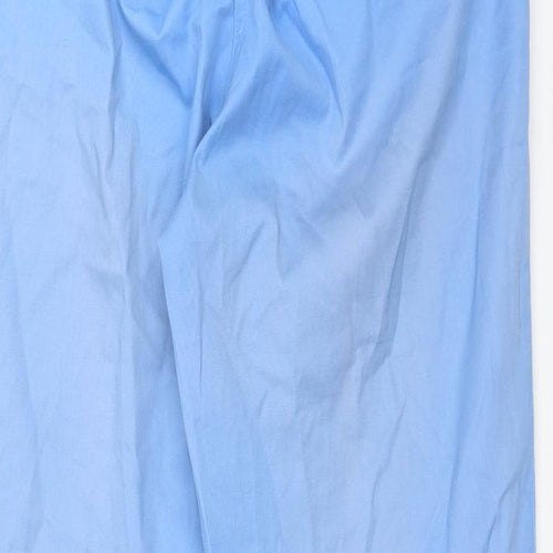 Emreco Womens Blue  Cotton Carpenter Trousers Size 16 L29 in Regular