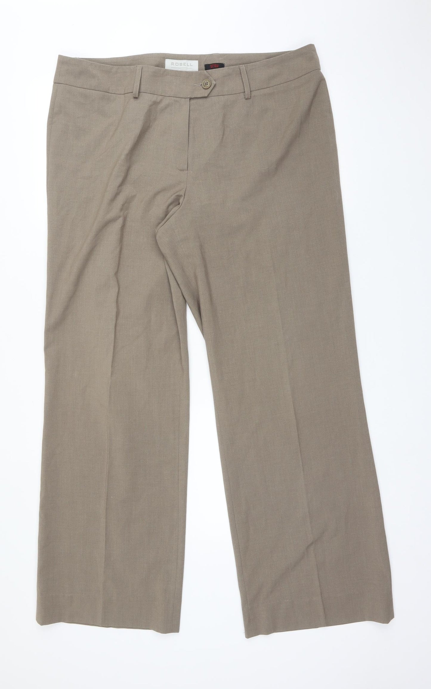 ROBELL Womens Green  Polyester Trousers  Size 20 L31 in Regular