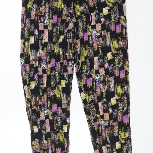 Atmosphere Womens Multicoloured Geometric Viscose Trousers  Size 12 L30 in Regular
