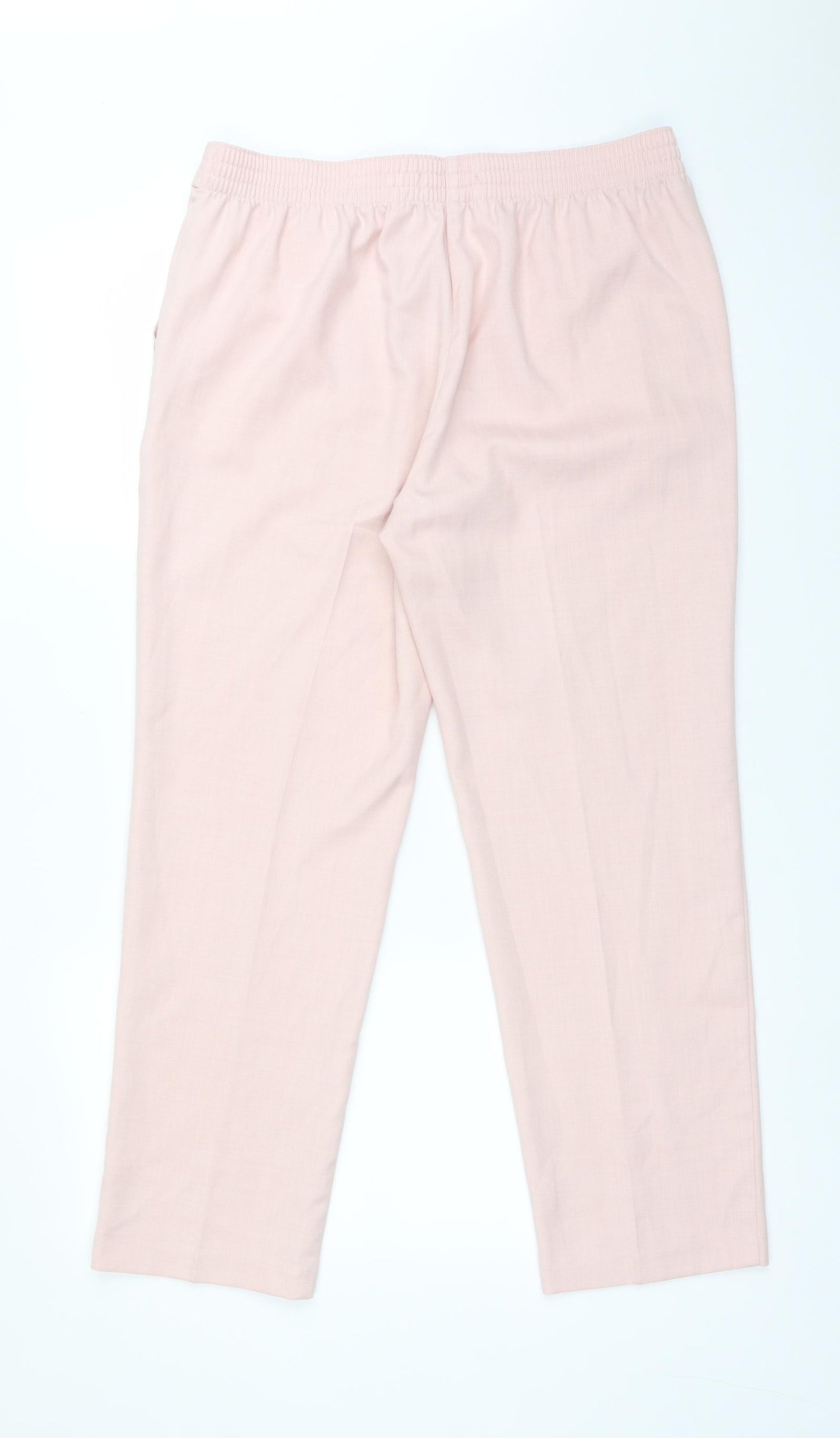 M&S Womens Pink  Polyester Bloomer Trousers Size 12 L26 in Regular