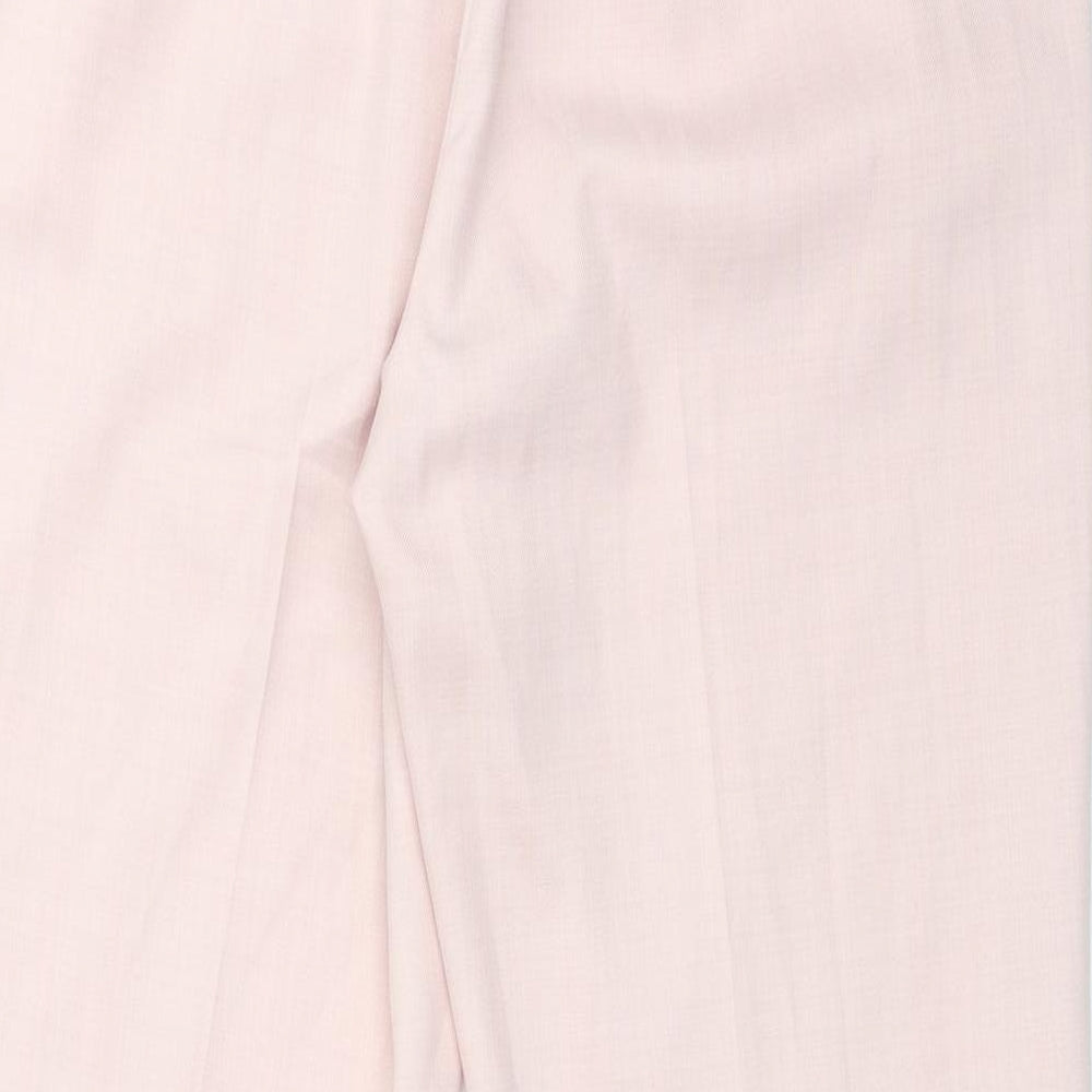 M&S Womens Pink  Polyester Bloomer Trousers Size 12 L26 in Regular