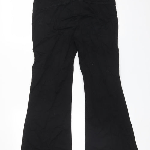 Oasis Womens Black  Cotton Trousers  Size 8 L27 in Regular