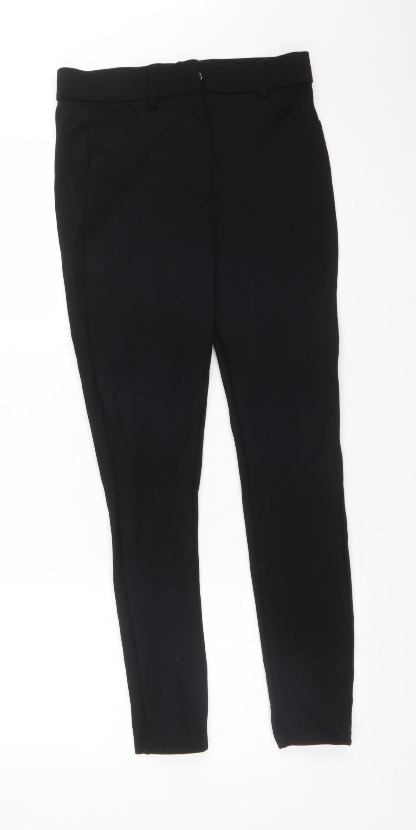 Zara Womens Black  Viscose Jegging Trousers Size M L26 in Regular