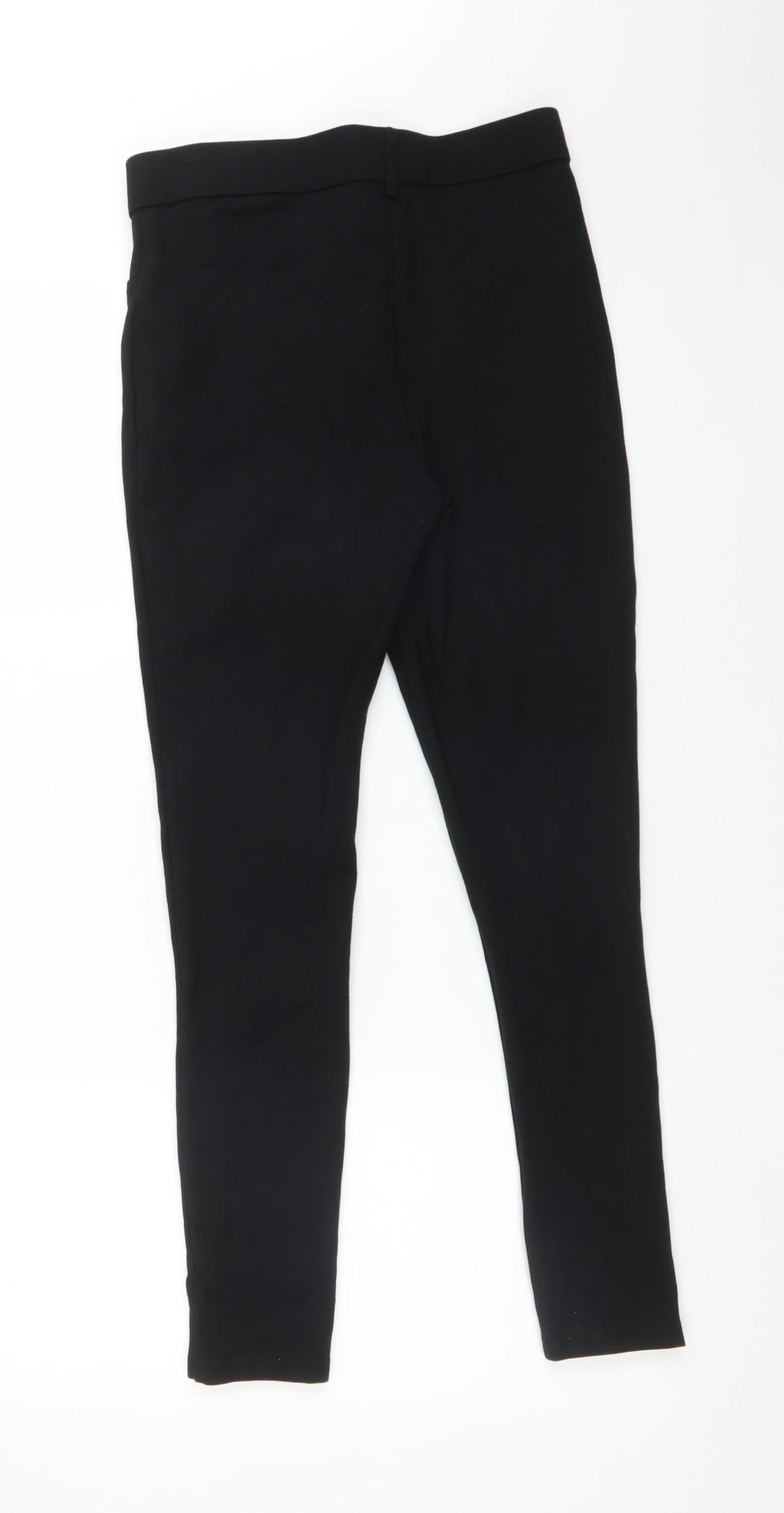 Zara Womens Black  Viscose Jegging Trousers Size M L26 in Regular