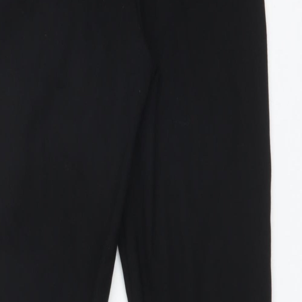 Zara Womens Black  Viscose Jegging Trousers Size M L26 in Regular
