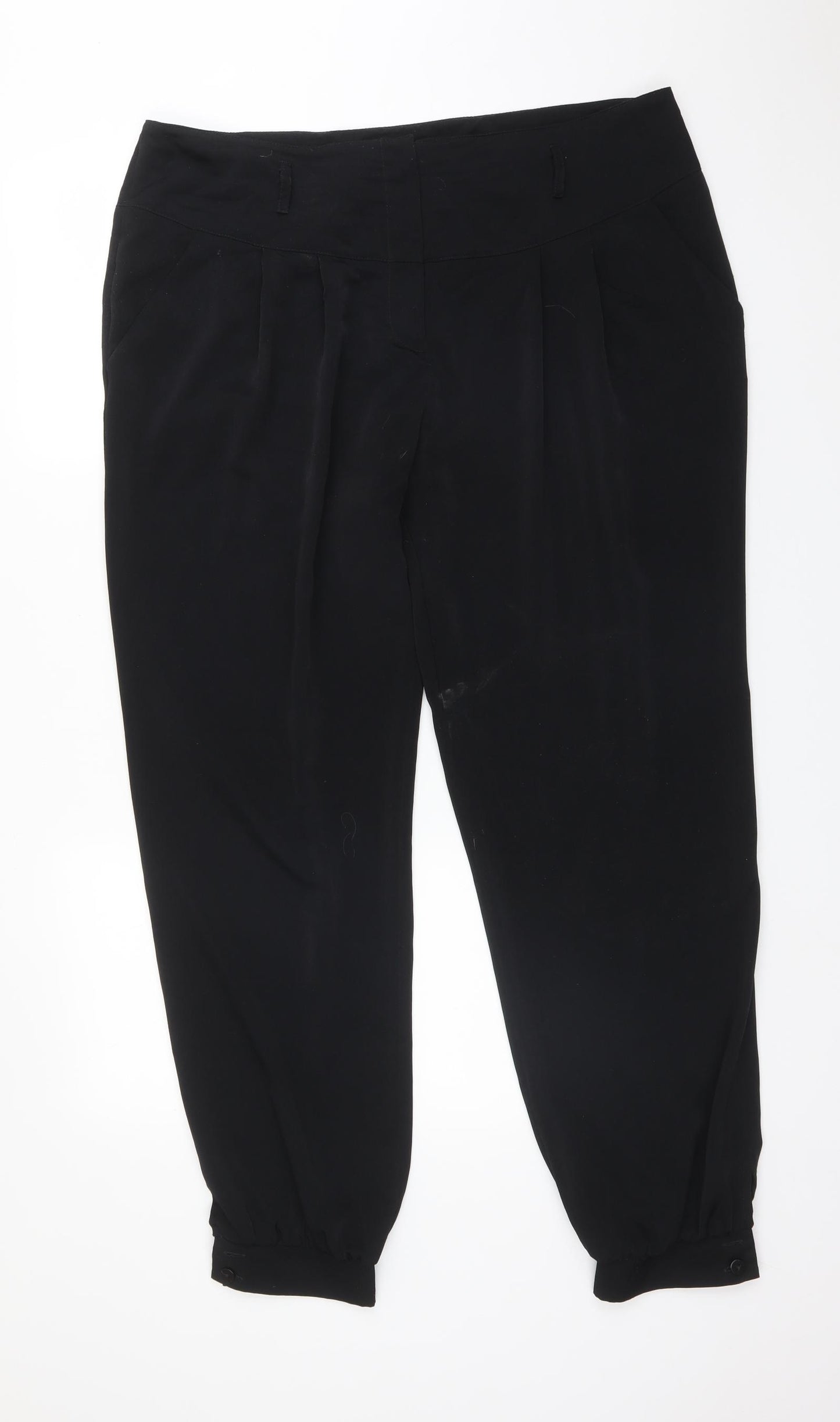 Red Herring Womens Black   Trousers  Size 16 L31 in Regular