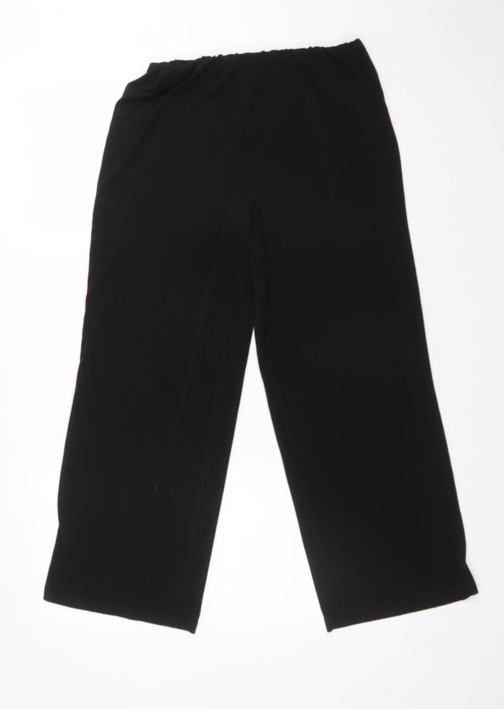 JULIPA Womens Black  Polyester Trousers  Size 10 L25 in Regular