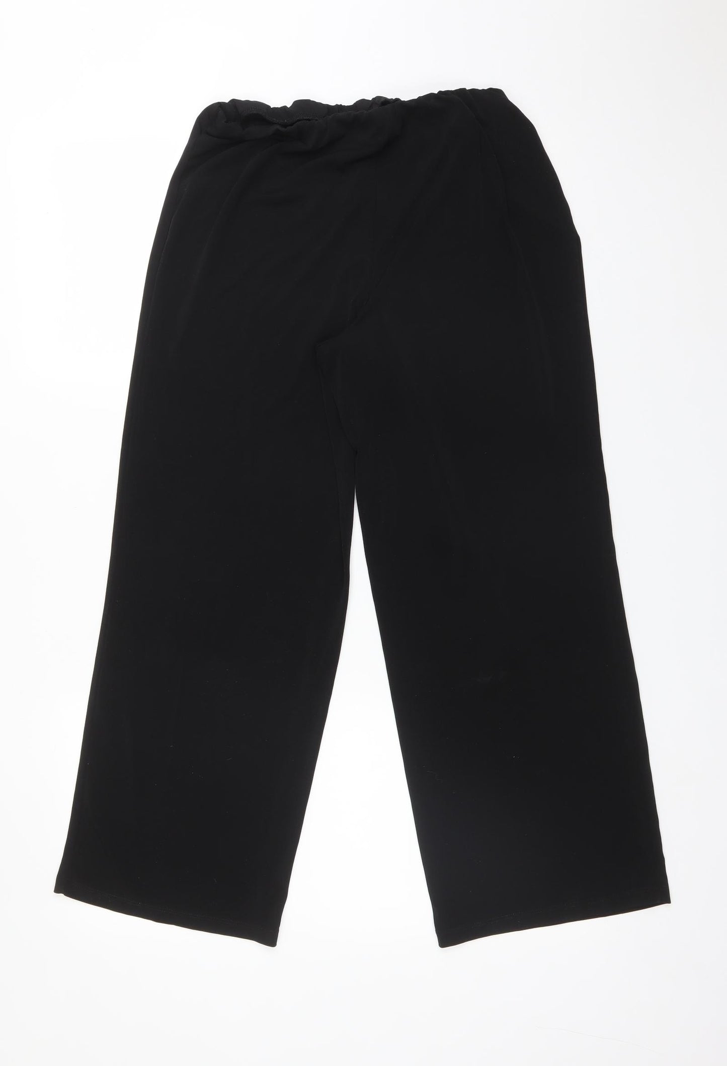 JULIPA Womens Black  Polyester Trousers  Size 10 L25 in Regular
