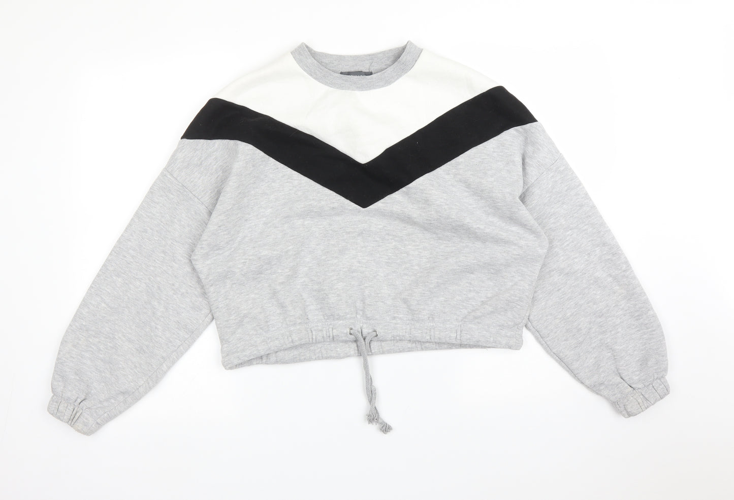 Primark Womens Multicoloured Striped Polyester Pullover Sweatshirt Size S