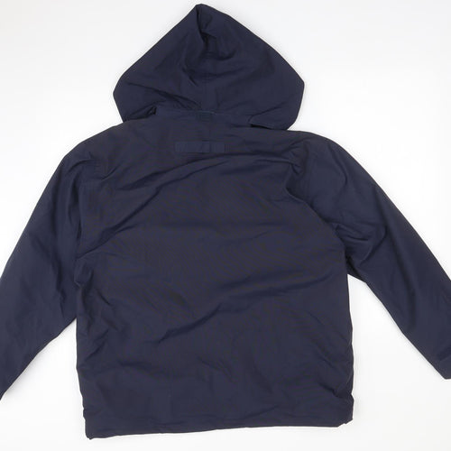 B&C COLLECTION Mens Blue   Overcoat Coat Size S