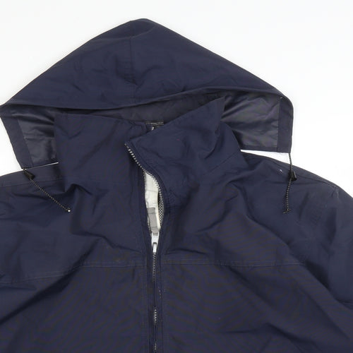 B&C COLLECTION Mens Blue   Overcoat Coat Size S