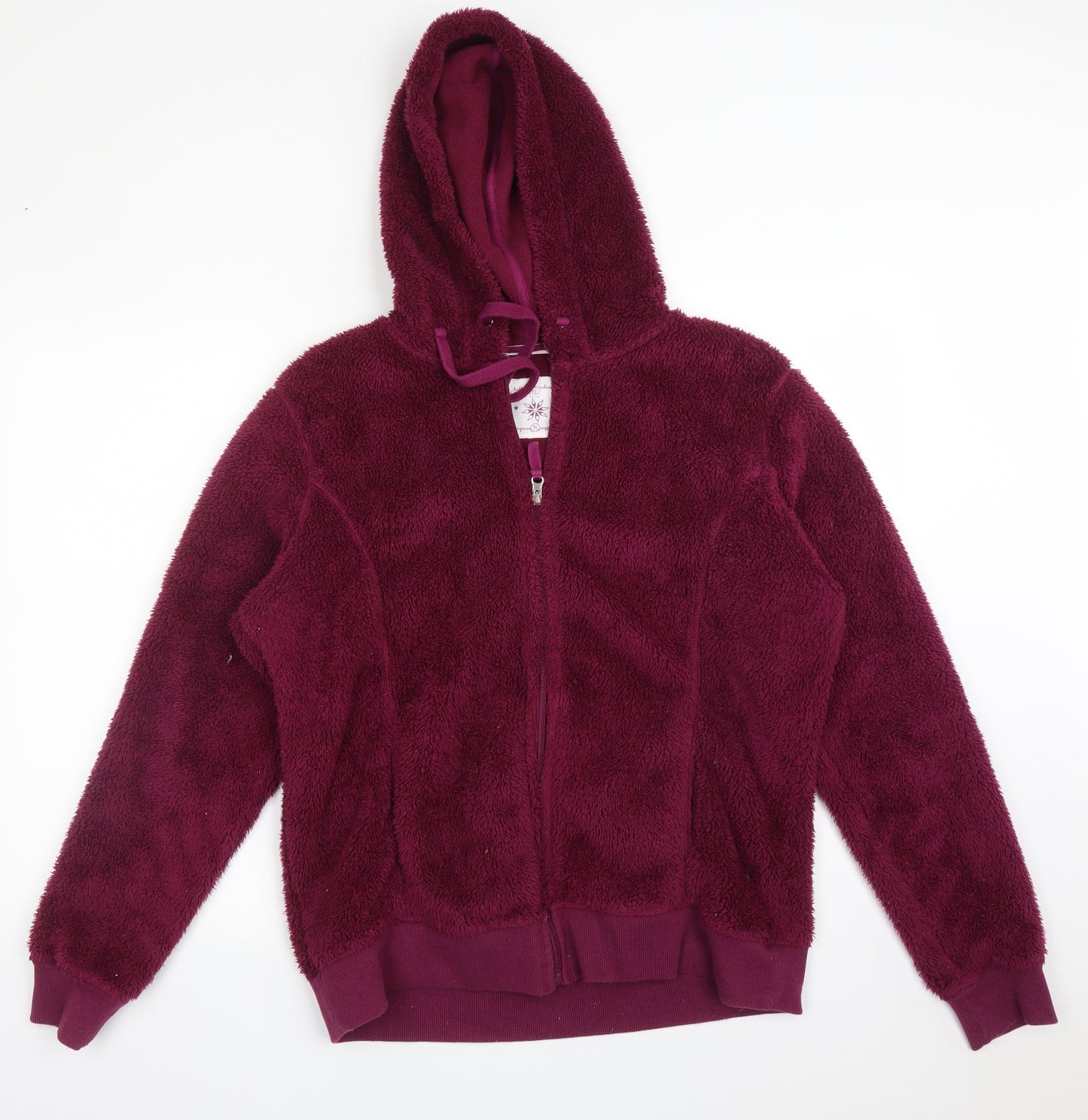 TU Womens Pink  Polyester Full Zip Hoodie Size 14