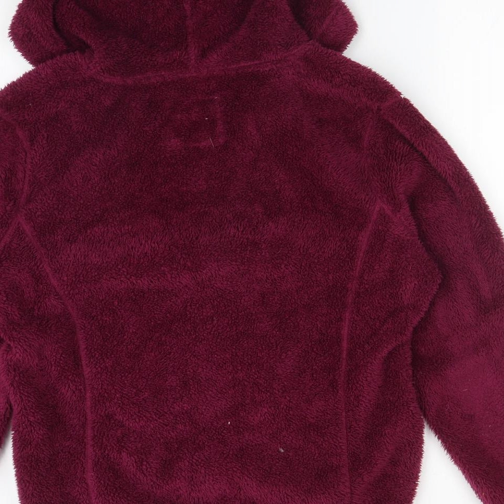 TU Womens Pink  Polyester Full Zip Hoodie Size 14