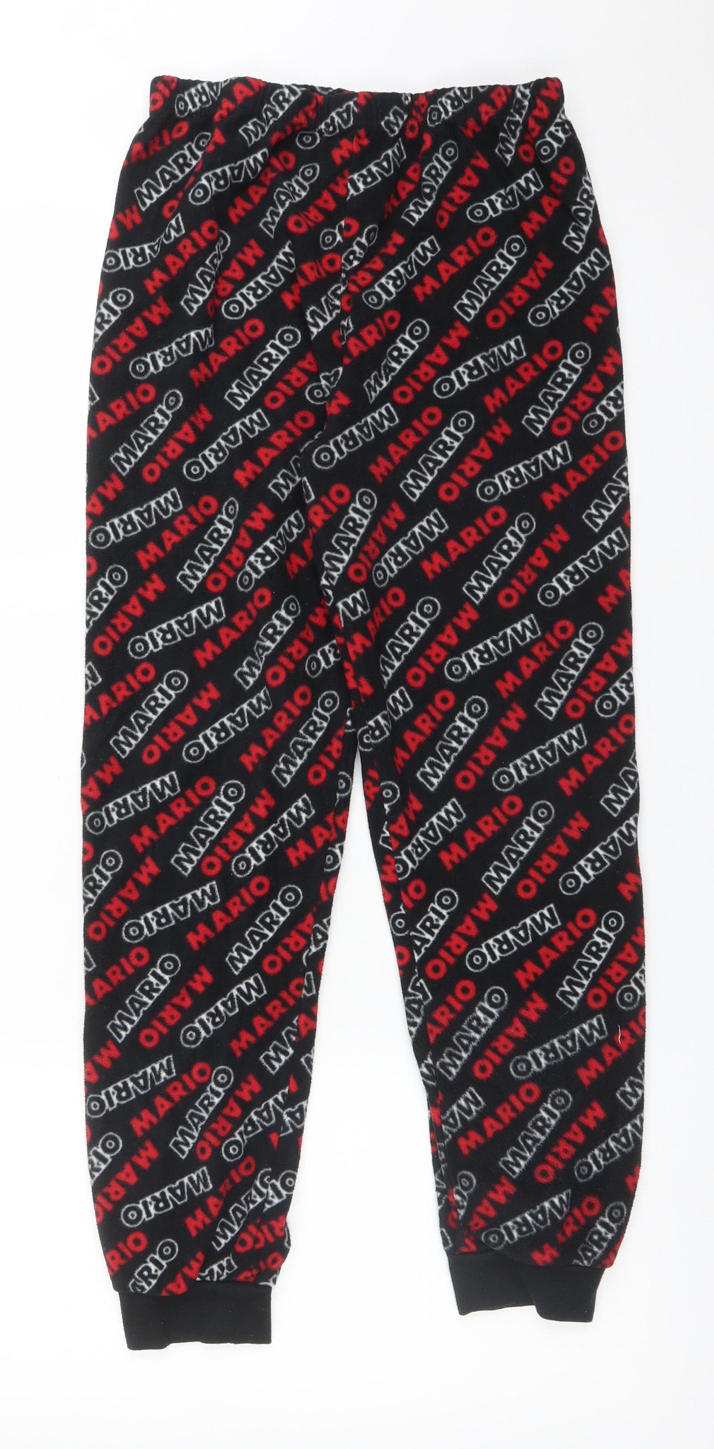 Primark Boys Multicoloured Geometric Polyester  Pyjama Pants Size 12-13 Years   - MARIO