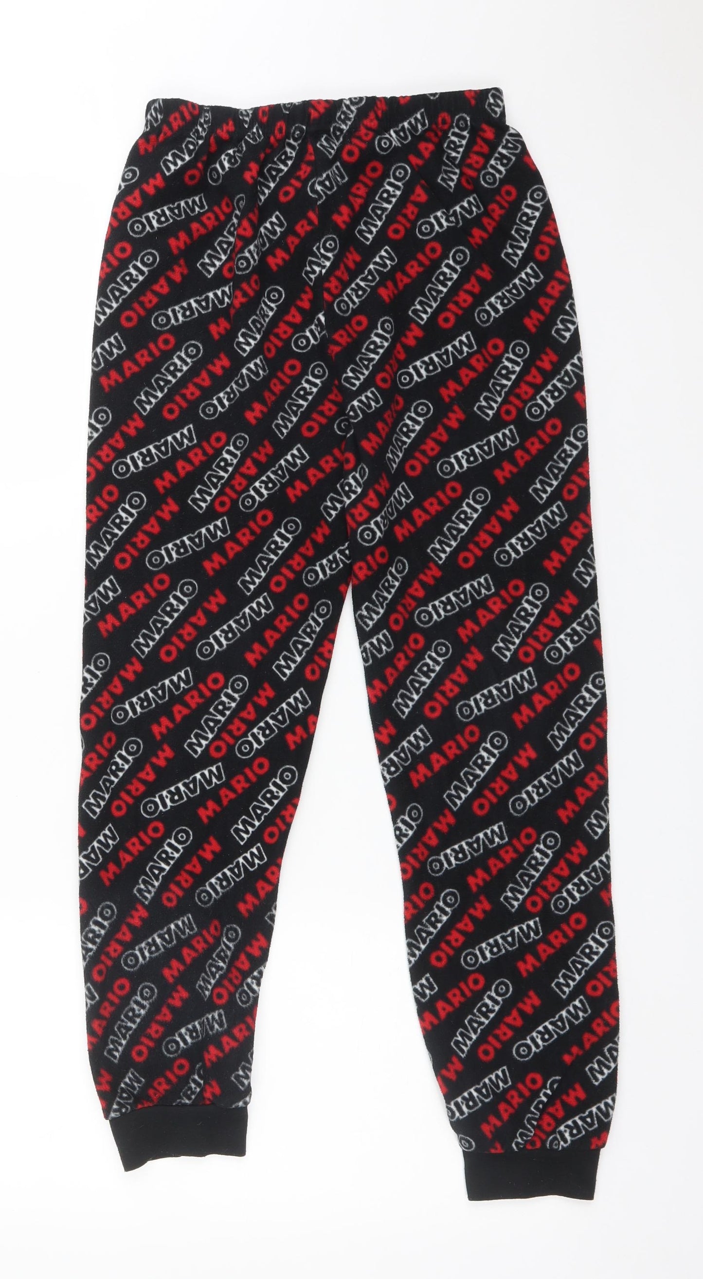 Primark Boys Multicoloured Geometric Polyester  Pyjama Pants Size 12-13 Years   - MARIO