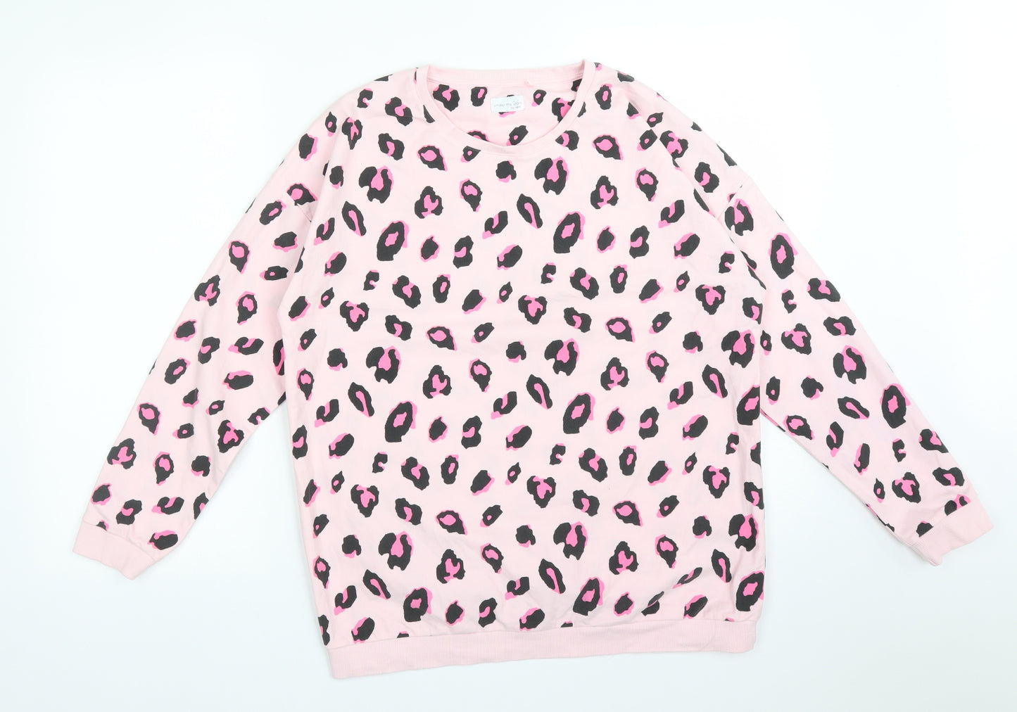 NEXT Girls Pink Animal Print Polyester  Pyjama Top Size 16 Years