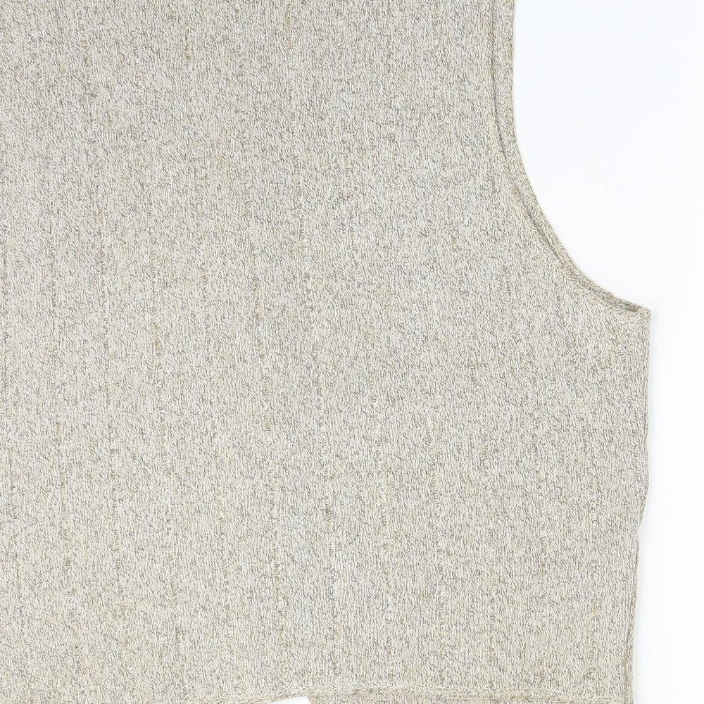 M&S Mens Beige   Jacket Waistcoat Size XL