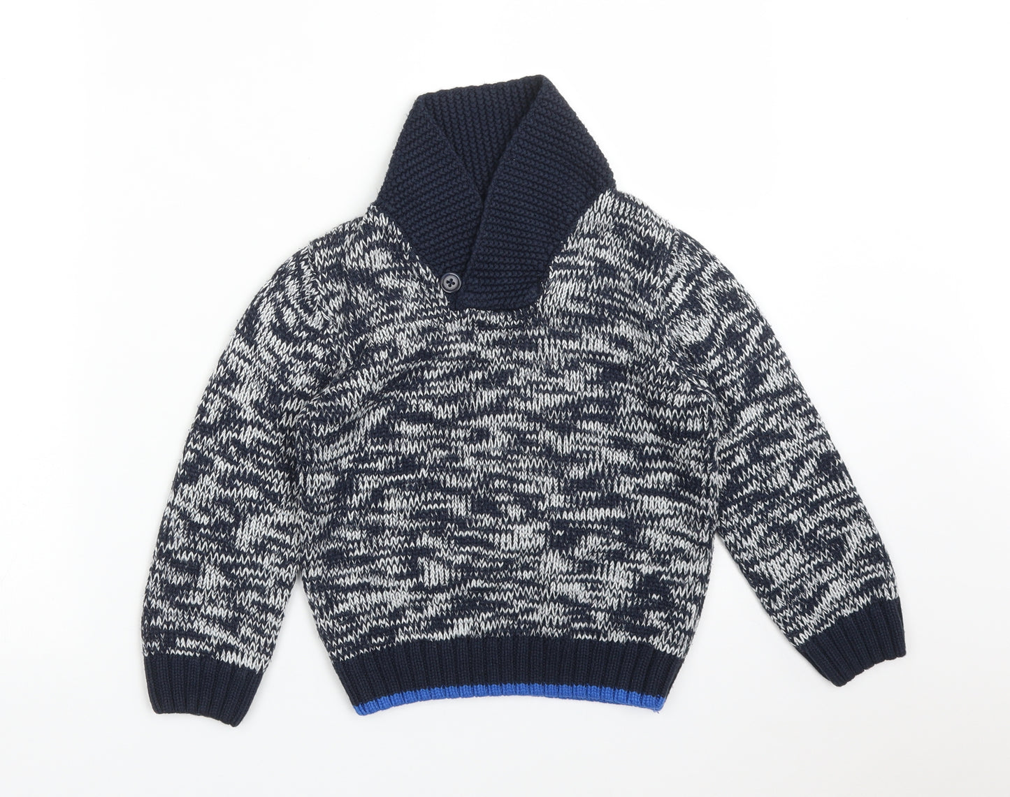 George Boys Multicoloured High Neck  Acrylic Pullover Jumper Size 4-5 Years